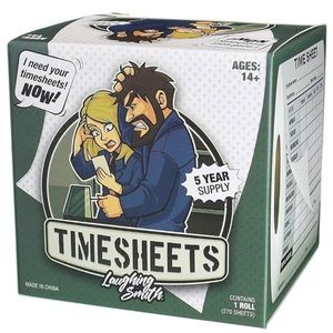 Time sheet funny toilet paper